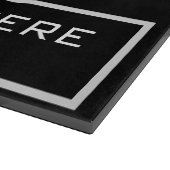 Planche À Découper motif noir et jaune (Coin)