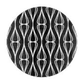 Planche À Découper Motif noir moderne (Devant)