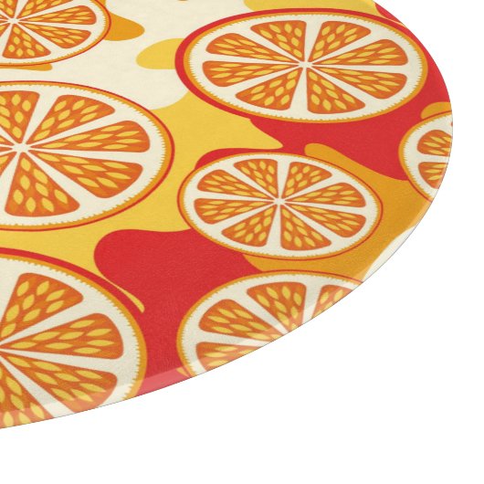 Planche À Découper Motif orange (Coin)