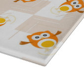 Planche À Découper Motif orange d'illustration de hibou (Coin)