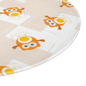 Planche À Découper Motif orange d'illustration de hibou (Coin)