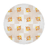 Planche À Découper Motif orange d'illustration de hibou (Devant)