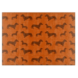 Planche À Découper Motif orange mignon de teckel