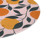 Planche À Découper Motif orange vibrant (Coin)