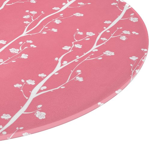 Planche À Découper Motif oriental de fleur de prune (Coin)