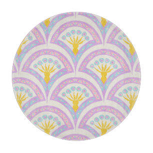 Planche À Découper Motif Pastel en Coquille