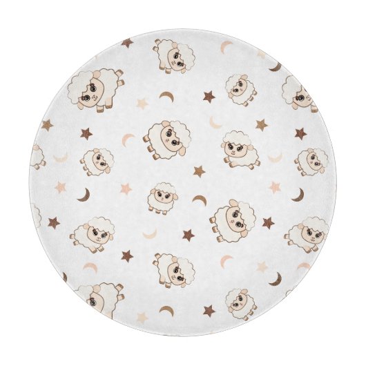 Planche À Découper Motif Pastel Sheep (Devant)