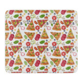 Planche À Découper Motif Pizza d'aquarelle (Devant)