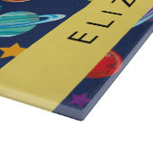 Planche À Découper Motif, Planètes, Étoiles, Cosmos, Votre Nom (Coin)