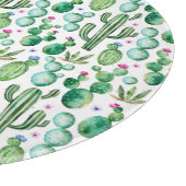 Planche À Découper Motif Plante de Cactus d'aquarelle (Coin)