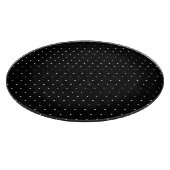 Planche À Découper Motif Pois minuscule noir et blanc Preppy (Coin)