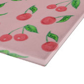 Planche À Découper motif pois noir cerisier d'aquarelle mignon (Coin)
