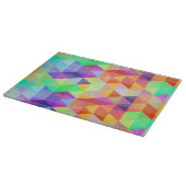 Planche À Découper Motif polygonal de triangle colorée (Coin)