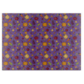 Planche À Découper Motif pourpre de légumes de la récolte de Thanksgi (Devant)