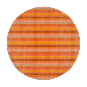 Planche À Découper Motif rayé orange (Devant)