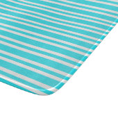 Planche À Découper Motif Rayures Bleu Blanc (Coin)