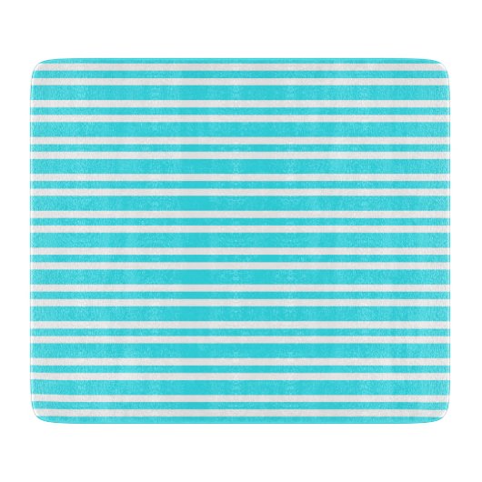 Planche À Découper Motif Rayures Bleu Blanc (Devant)