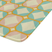 Planche À Découper Motif rétro continu avec des carrés arrondis (Coin)