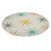 Planche À Découper Motif Rétro Starburst Milieu de Siècle (Coin)