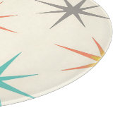 Planche À Découper Motif Rétro Starburst Milieu de Siècle (Coin)
