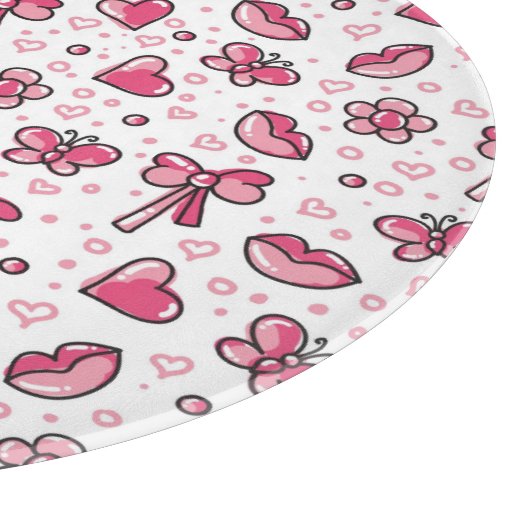 Planche À Découper motif romantique (Coin)