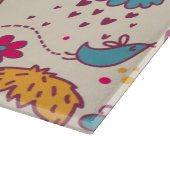Planche À Découper Motif romantique coloré (Coin)
