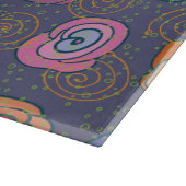 Planche À Découper Motif rose de champ de résumé (Coin)