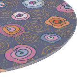 Planche À Découper Motif rose de champ de résumé (Coin)