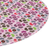Planche À Découper motif rose de fleurs et de hiboux (Coin)