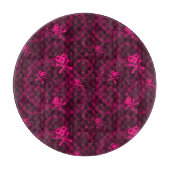 Planche À Découper Motif rose d'Emo avec des cercles (Devant)