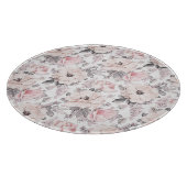 Planche À Découper Motif rose et gris classique (Coin)