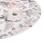 Planche À Découper Motif rose et gris classique (Coin)