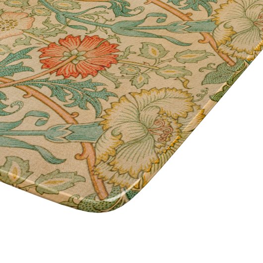 Planche À Découper Motif rose et Rose (par William Morris) (Coin)