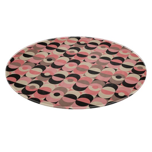 Planche À Découper Motif rose moderne de la moitié du siècle (Coin)