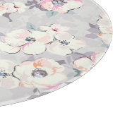 Planche À Découper Motif rose mou d'aquarelle (Coin)