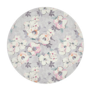 Planche À Découper Motif rose mou d'aquarelle