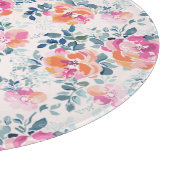 Planche À Découper Motif Rose peint (Coin)