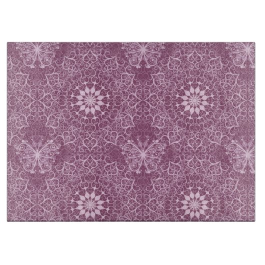 Planche À Découper Motif rose vintage (Devant)