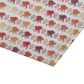 Planche À Découper Motif rouge de singes (Coin)