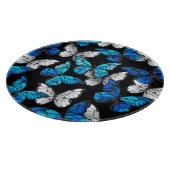 Planche À Découper Motif sans couleur foncée avec papillons bleus Mor (Coin)