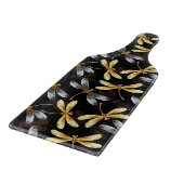 Planche À Découper Motif sans couture avec libellules d'or (Coin)