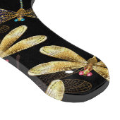 Planche À Découper Motif sans couture avec libellules d'or (Coin)