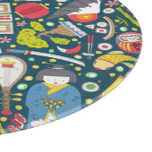 Planche À Découper Motif sans couture japonais (Coin)