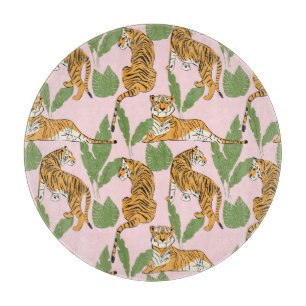 Planche À Découper Motif sans tigre : Style Vintage exotique