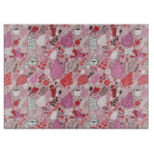 Planche À Découper Motif savoureux avec des oiseaux et des fleurs (Devant)