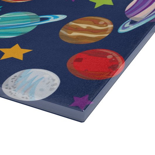 Planche À Découper Motif spatial, Planètes, Étoiles, Cosmos, Galaxie (Coin)