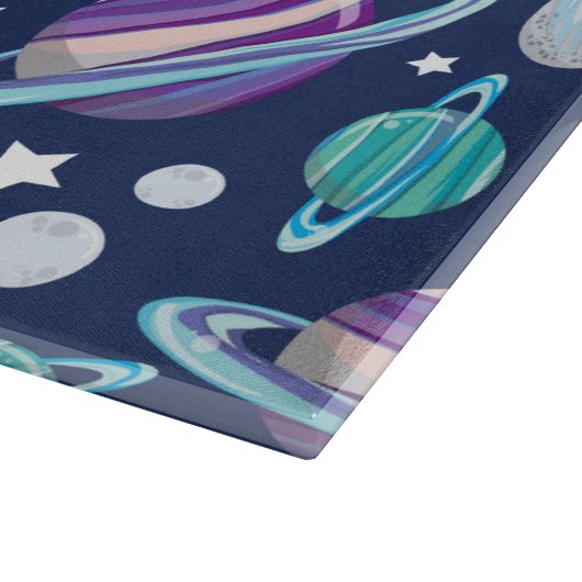 Planche À Découper Motif spatial, Planètes, Étoiles, Galaxie, Cosmos (Coin)