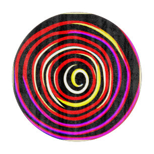 Planche À Découper Motif spiral coloré