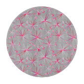 Planche À Découper Motif Spoutnik du milieu du siècle, Grey et Fuchsi (Devant)