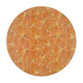 Planche À Découper Motif Spoutnik du milieu du siècle, Terracotta (Devant)